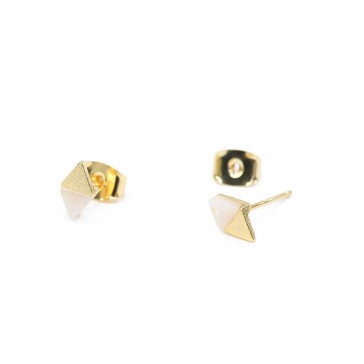 Ocean & Stone Earrings - Diamond White
